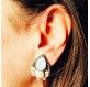 Boucles d'oreilles clip goutte perle
