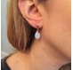 Boucles d'oreilles quartz rose