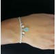 Bracelet chaîne goutte