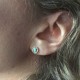 Boucles d'oreilles Cleopatre turquoise