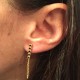 Boucles d'oreilles Chaîne dorées