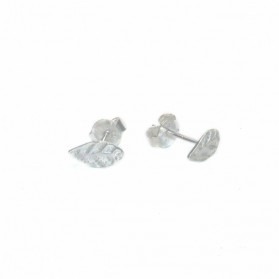 Boucles Feuilles Argent martelé