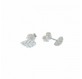 Boucles Feuilles Argent martelé