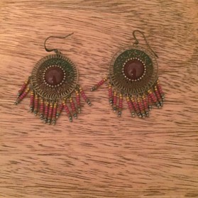 Boucles d'oreilles Bordeaux