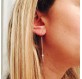 Boucles d'oreilles chaîne et pointe