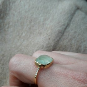 Bague Prehnite