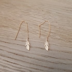 Boucles chaîne plumes