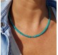 Collier turquoise et or