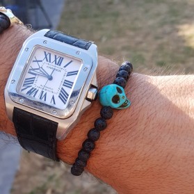 Bracelet homme Skull turquoise