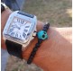 Bracelet homme Skull turquoise