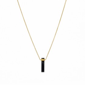 Collier mi long Onyx