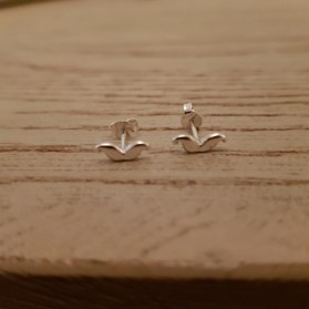 boucles d'oreilles moustache argent