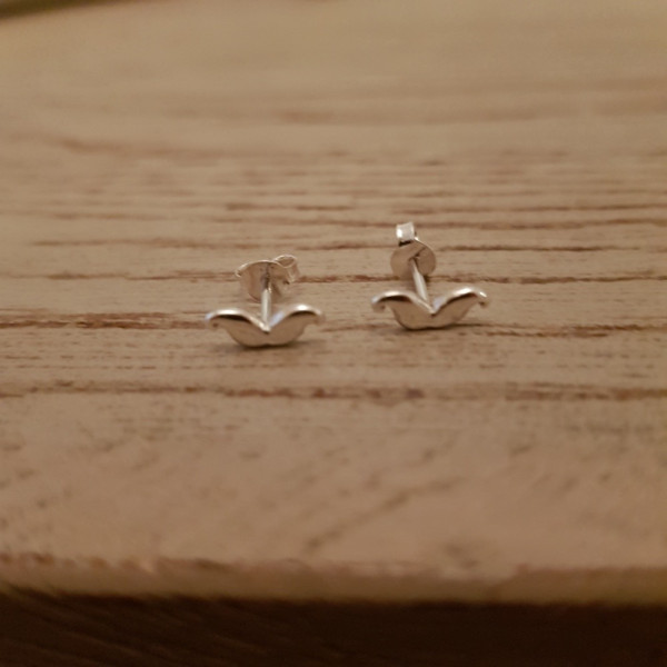 boucles d'oreilles moustache argent