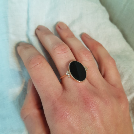 Bague Recto Verso Black