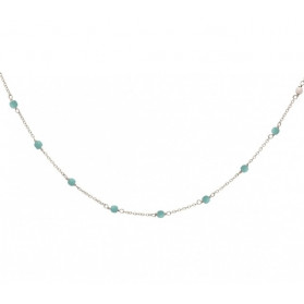 Collier Ras du cou Maria turquoise