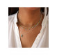 Collier Ras du cou Maria turquoise