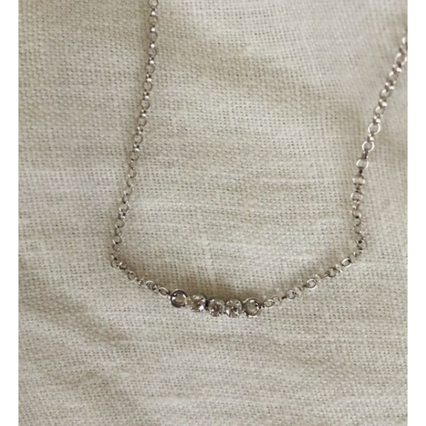 Collier 3 brillants Collier 3 brillants