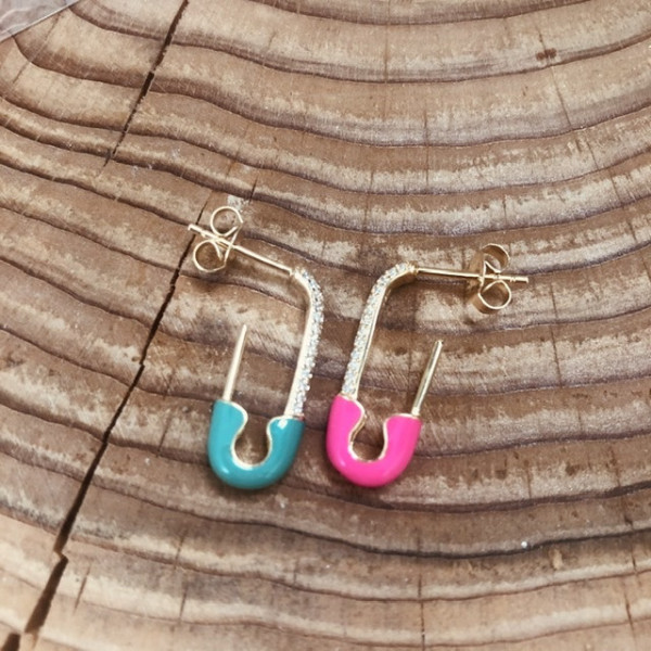 Boucle Epingle or couleur Boucle Epingle or couleur