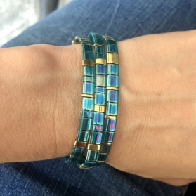 Bracelet Miyuki turquoise