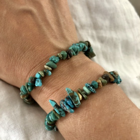 Bracelet élastique turquoise