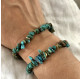 Bracelet élastique turquoise