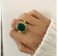 Bague Roots GM Green