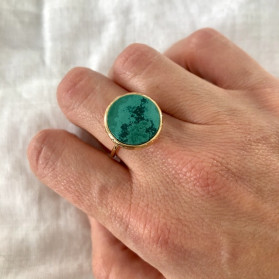 Bague Iris Malachite