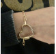 Bracelet Mousqueton Coeur