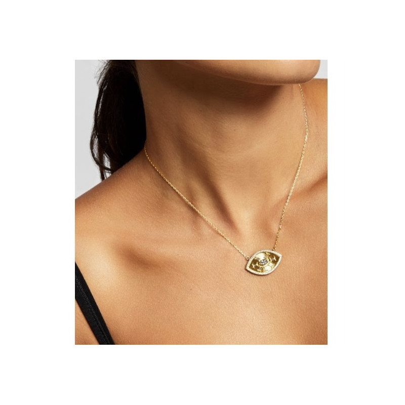 Collier Oeil gold