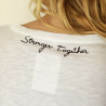 Tee shirt Stronger Together White