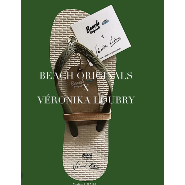 Tongs Beach Originals Slim Kaki