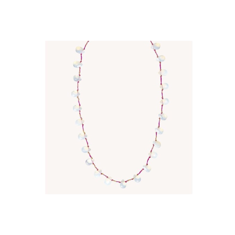 Collier gouttes White