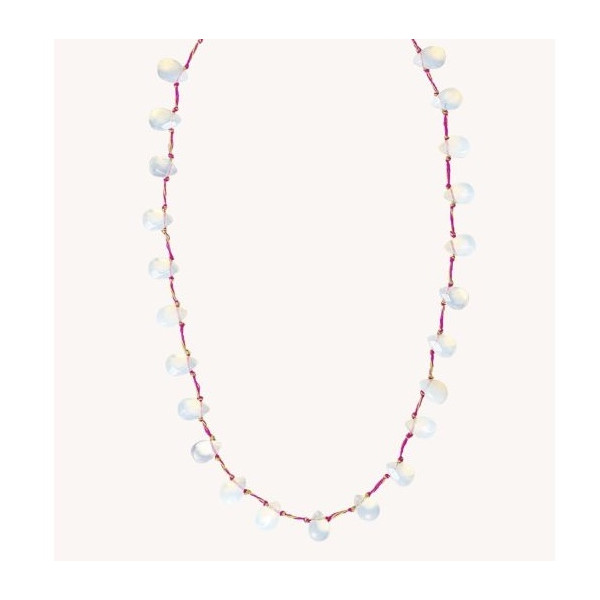 Collier gouttes White