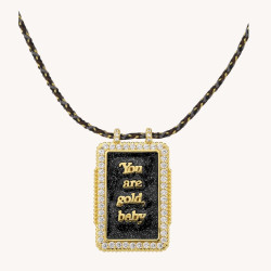 Mya Bay collier plaque Gold...