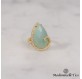 Bague goutte amazonite