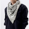 Adoré Echarpe Bandana Gris chiné