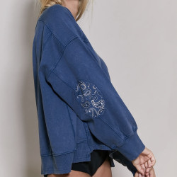 One Tee Sweat Dany bleu