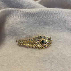 Broche Plume de paon