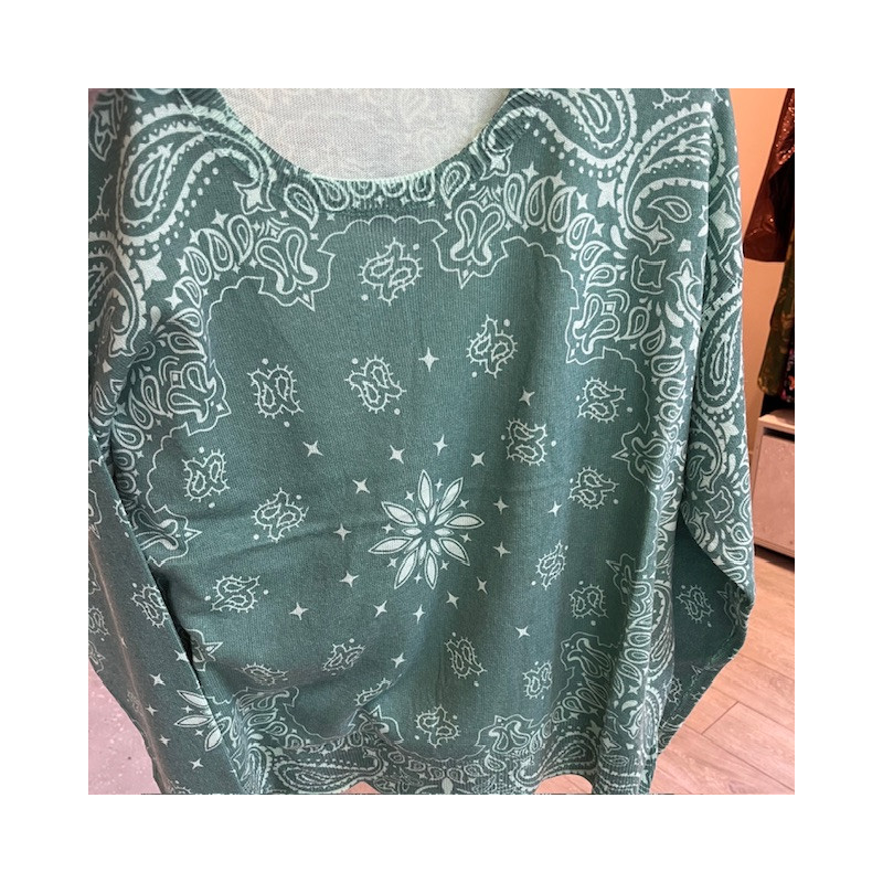 Adoré Pull bandana Vert Menthe