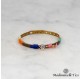 Bracelet tissu et cristal