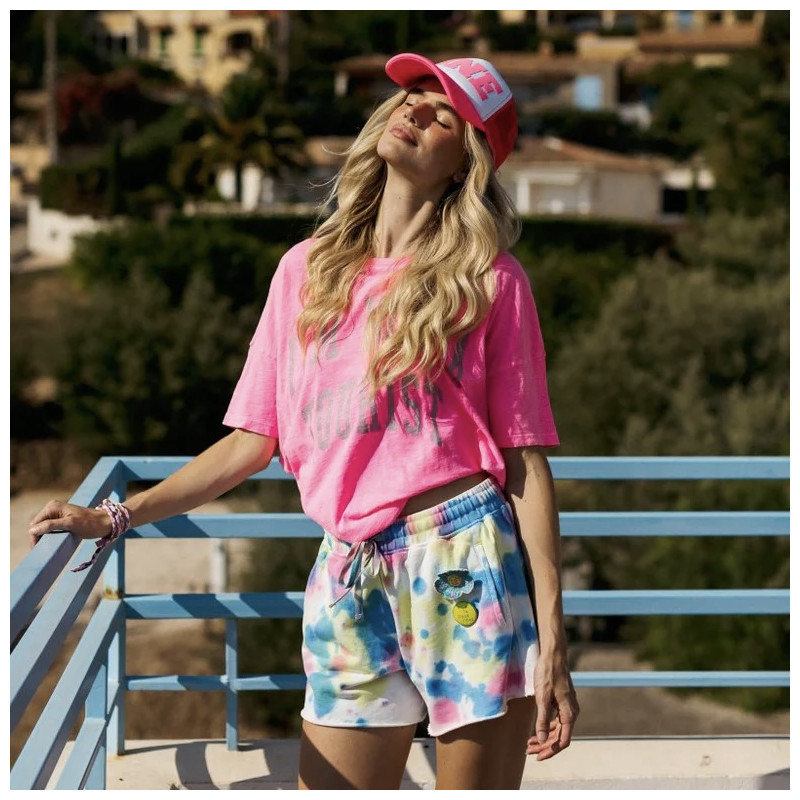 Tee shirt One tee Margareth Pink Fluo