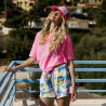Tee shirt One tee Margareth Pink Fluo