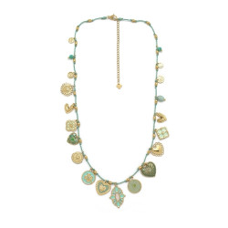 Collier pampilles cœurs