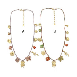 Collier pampilles Scarabées