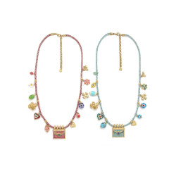 Collier pampilles Plaques