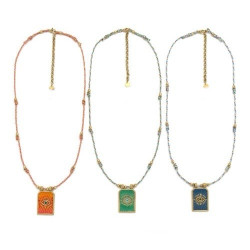 Collier plaque œil
