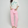 One tee pantalon Andrew Rose fluo