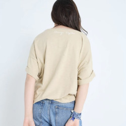 One tee Collab Veronika Loubry Beige