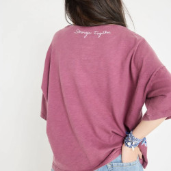 One tee Collab Veronika Loubry Burgundy