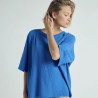 One tee Collab Veronika Loubry Bleu roi